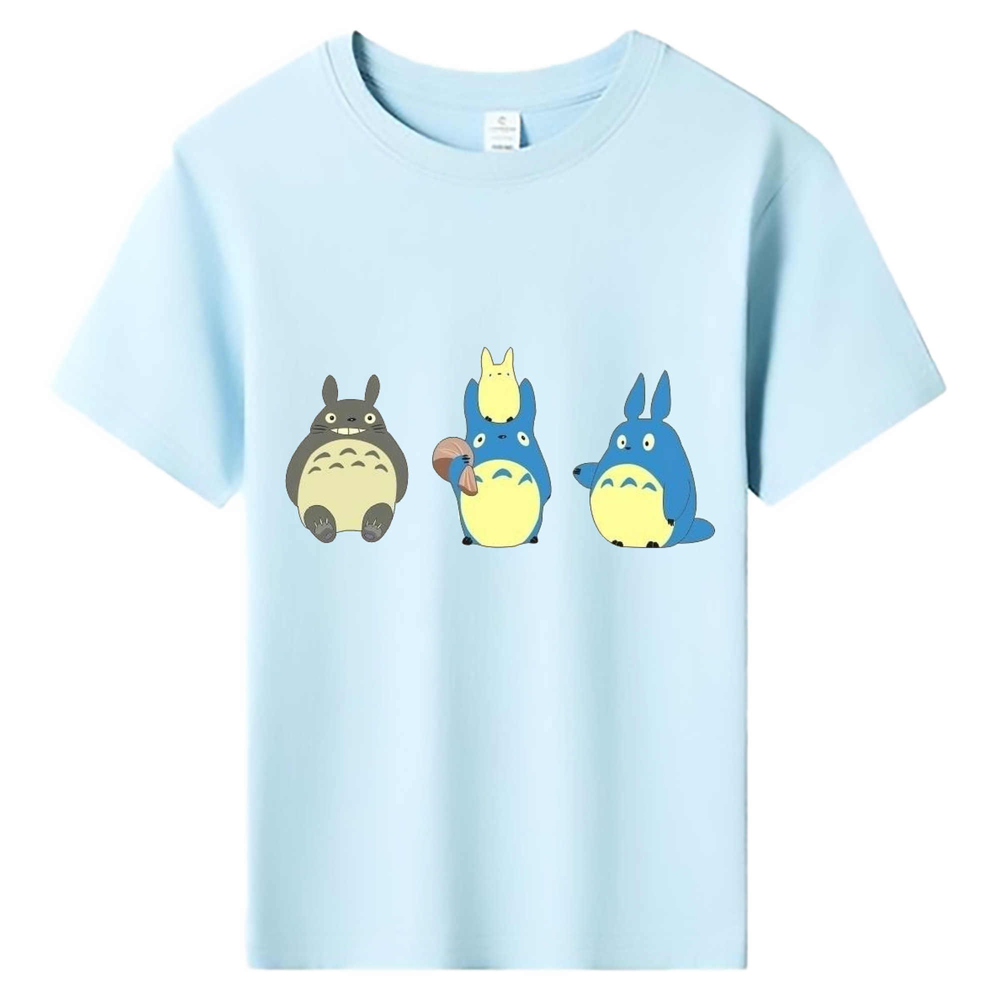 （画像用） となりのトトロ 草壁メイ 草壁サツキ My Neighbor Totoro Satsuki Kusakabe Mei Kusakabe 綿100％キッズTシャツ（フロントプリント）